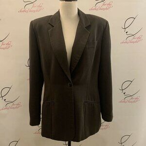 PURSUITS LTD. Size 12. Dark Gray Professional Jacket. Lined. Long Sleeve. DB